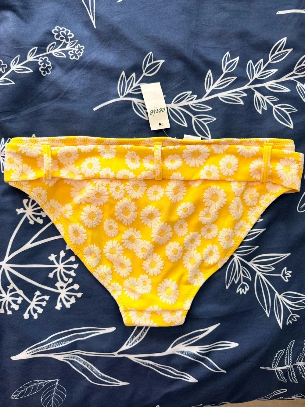 Aerie Jacquard Belted Bikini Bottoms NWT S